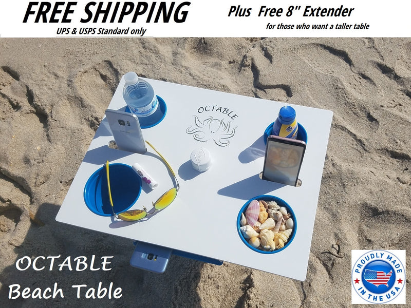 Octable Beach Table lightweight, sturdy, versatile, multi