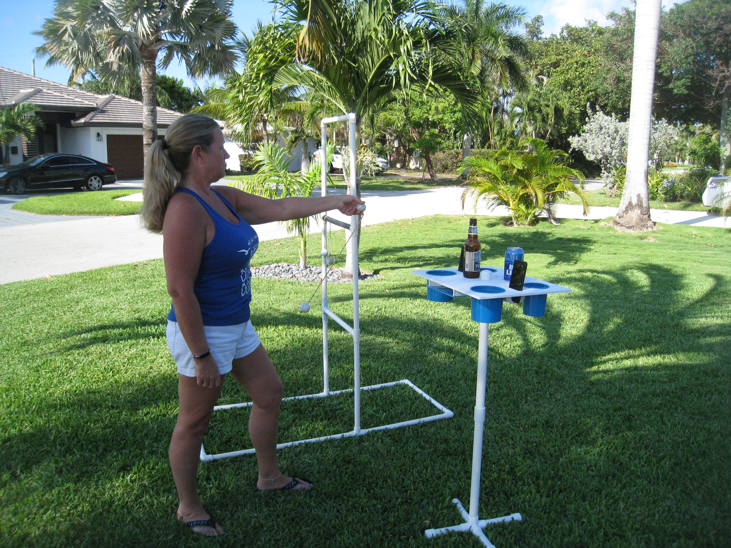 20" extender shown with optional PVC stand